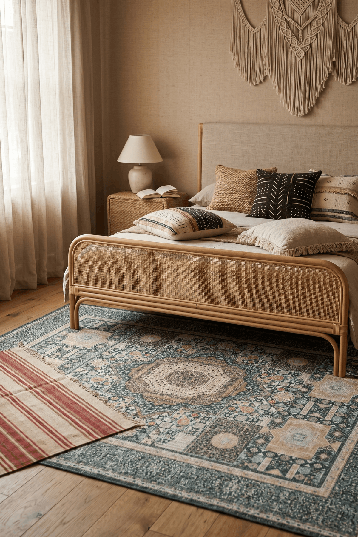 Washable Printed Maribor Rug - Vintage Patchwork Style