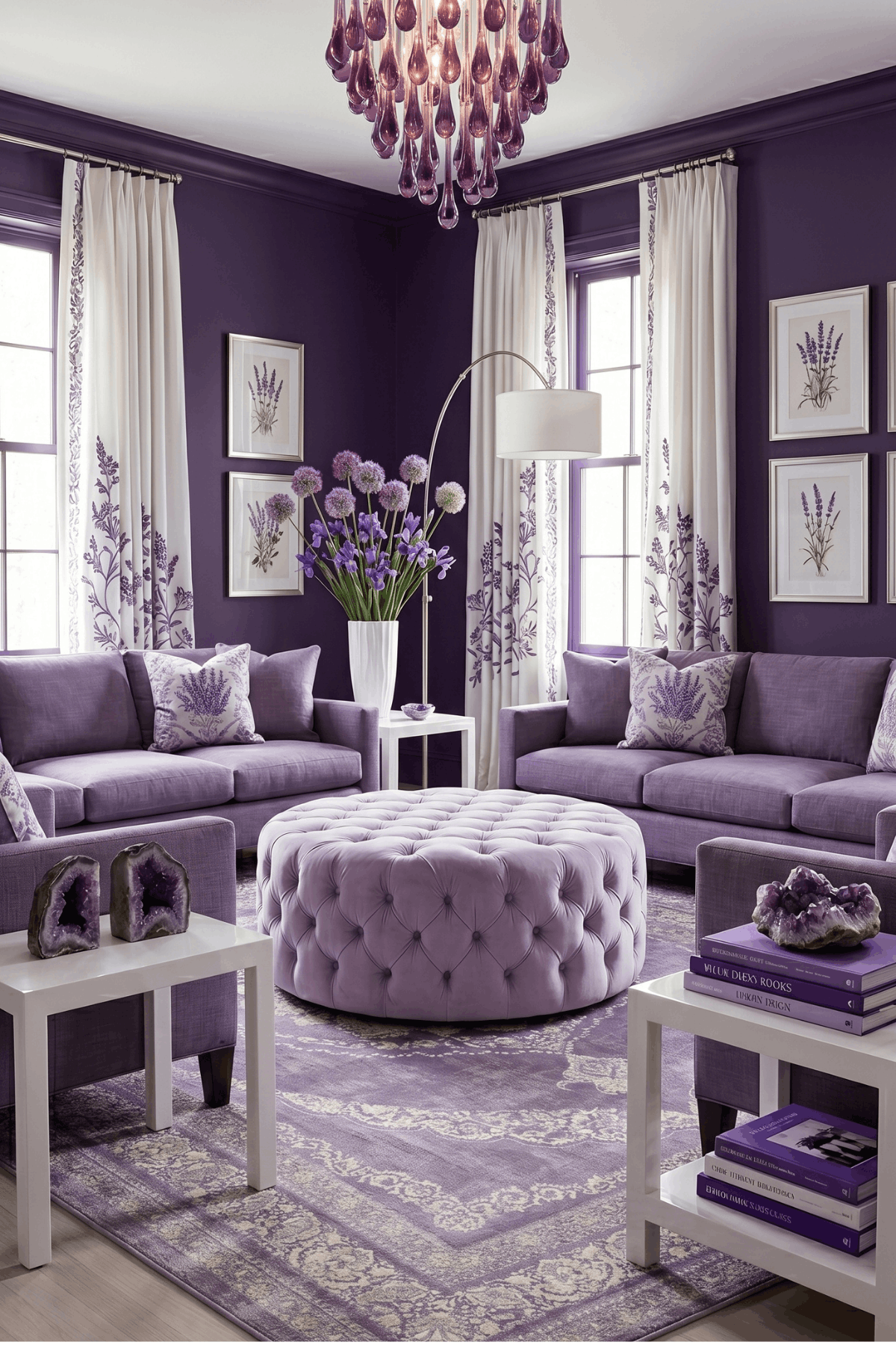 Washable Printed Mist Rug - Classic Medallion Style