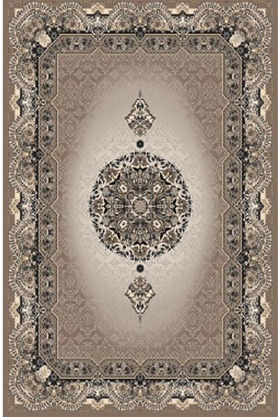 Washable Printed Sementa Rug - Traditional Medallion Style