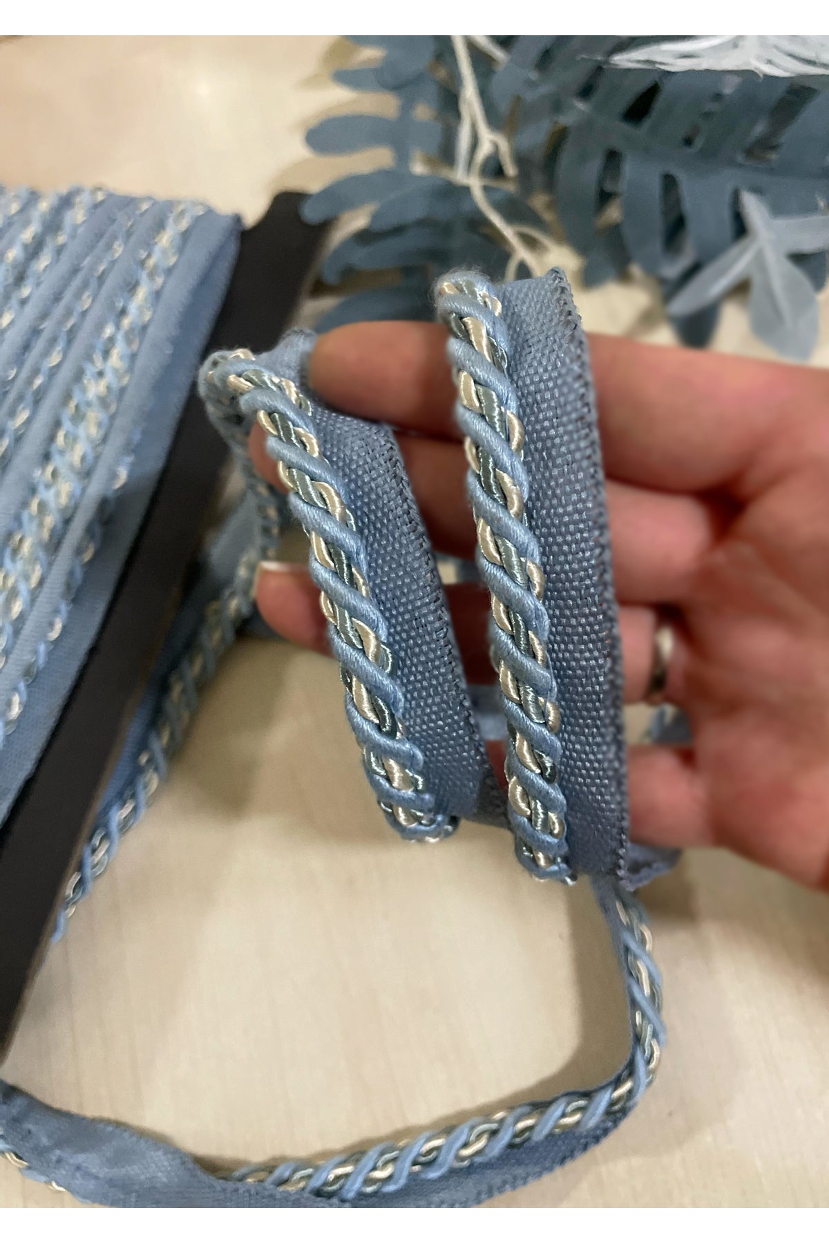 3 METERS - WHITE-PINK-YELLOW Color Thick Rope Cord