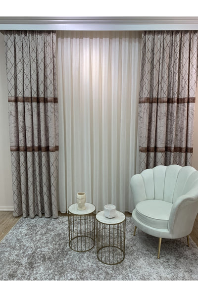 Liva Avent Model 1/2.50 Pleated Blackout Curtain