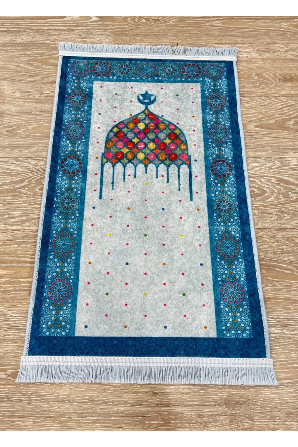Children's Prayer Rug Blue