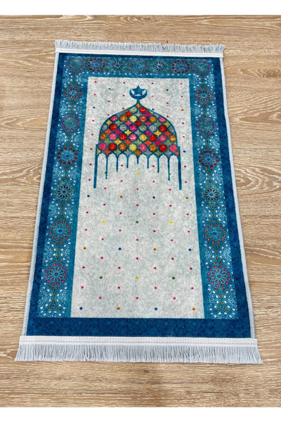 Children's Prayer Rug Blue