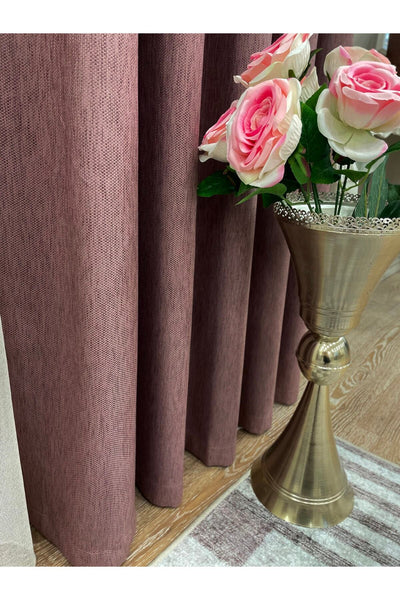 Jacquard Pattern on Blackout 1/2.50 Standard Pleated Blackout Curtain Dark Gray - Smoke