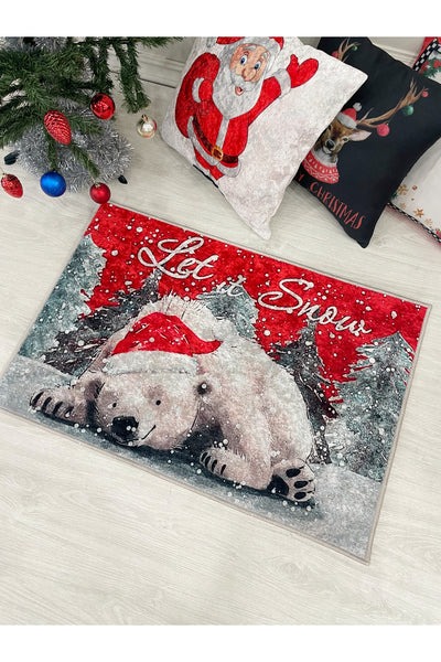 Christmas Cute Bear Doormat - Size 60x90