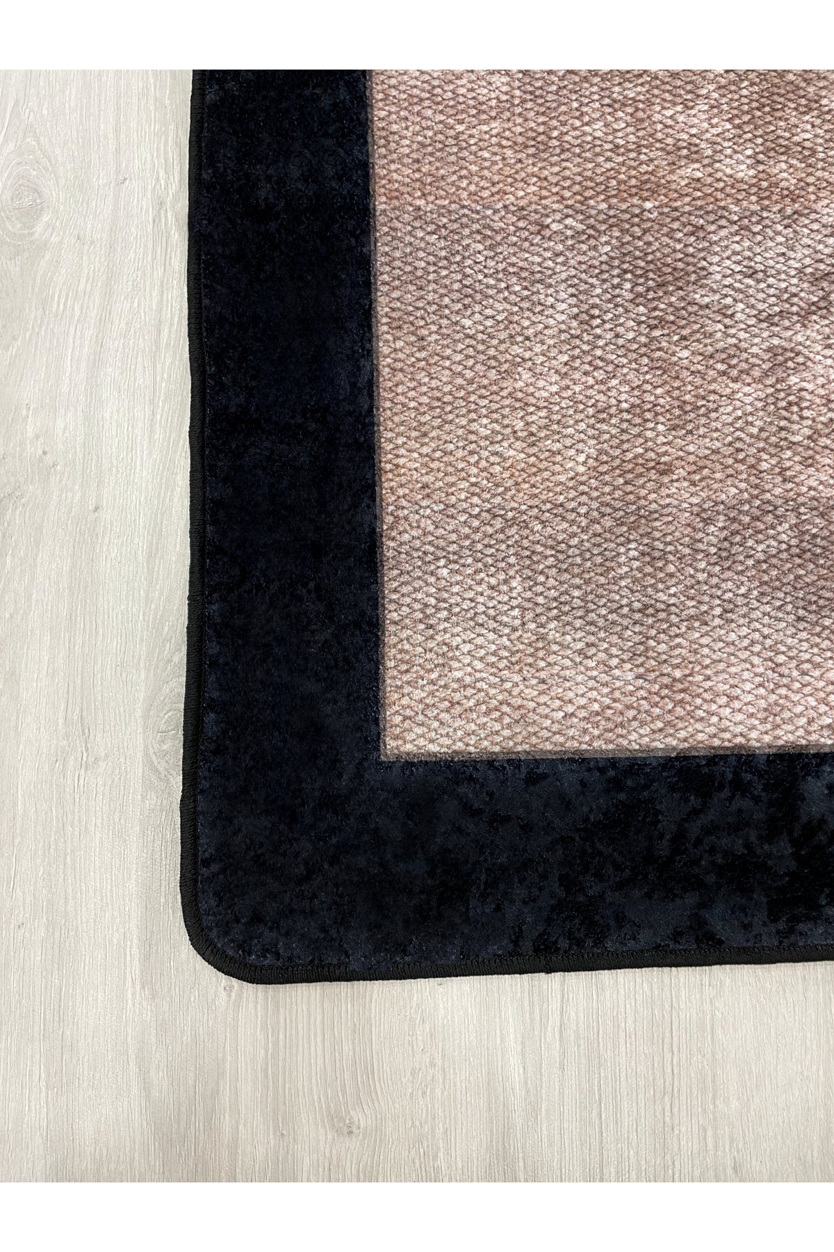 Jute-Look Washable Non-Slip Base Living Room Rug Kitchen Rug Hallway Rug - Brown - Beige