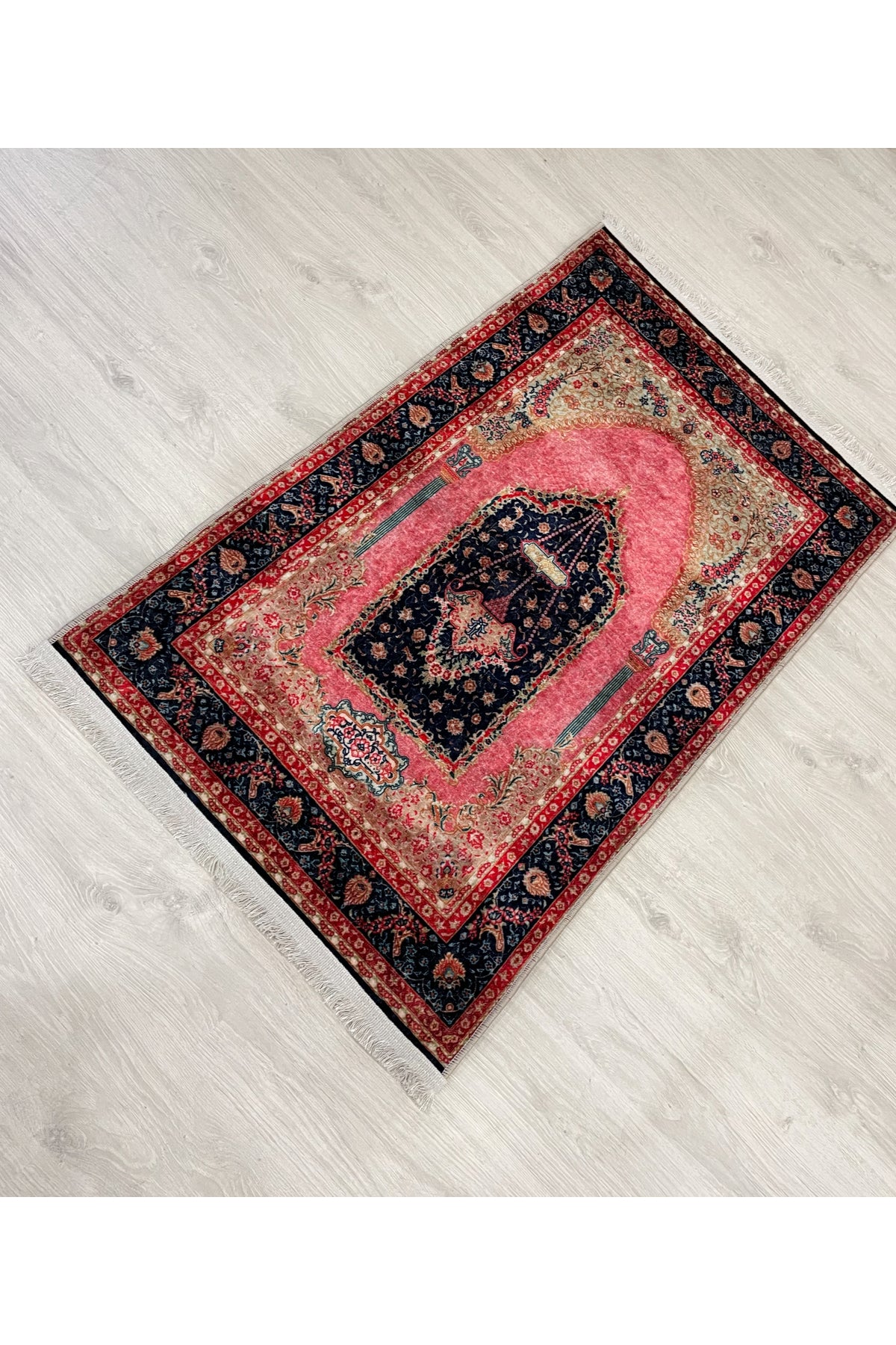 Fringed Prayer Rug Latex Base 75x125 Size