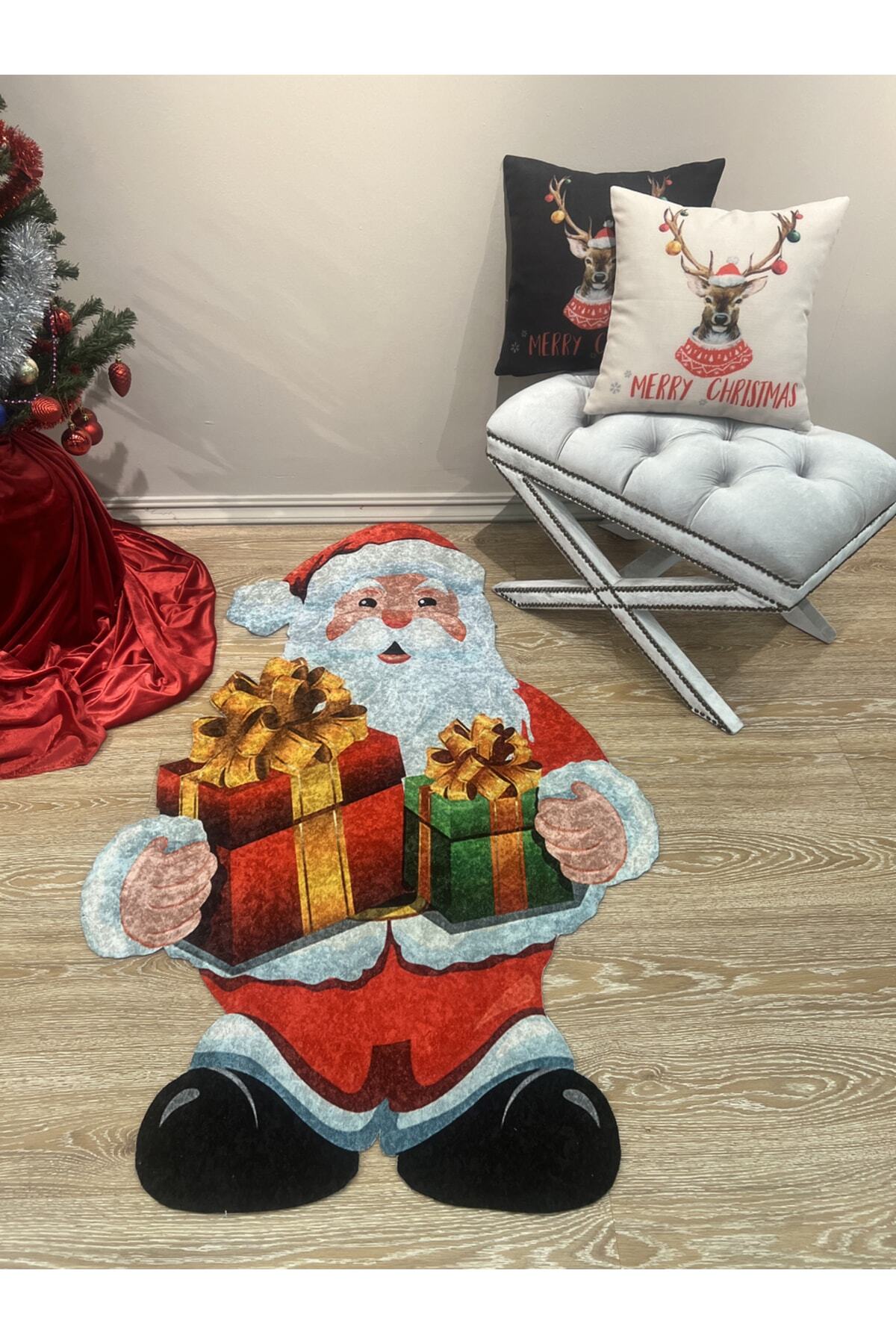 Santa Claus Christmas Shaped Rug