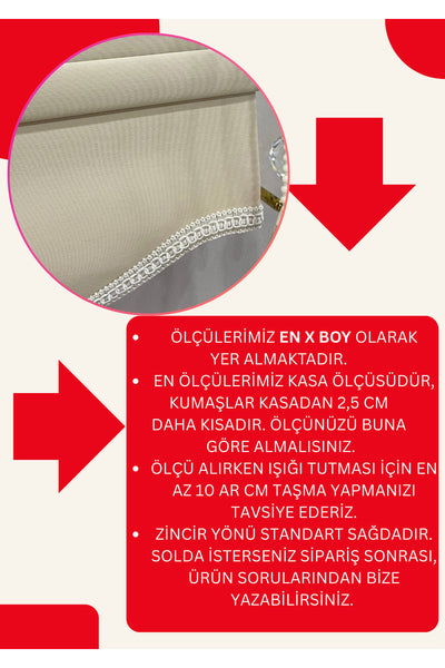 ROLLER BLIND BEIGE COLOR SKIRTED Thick Matte Linen Look