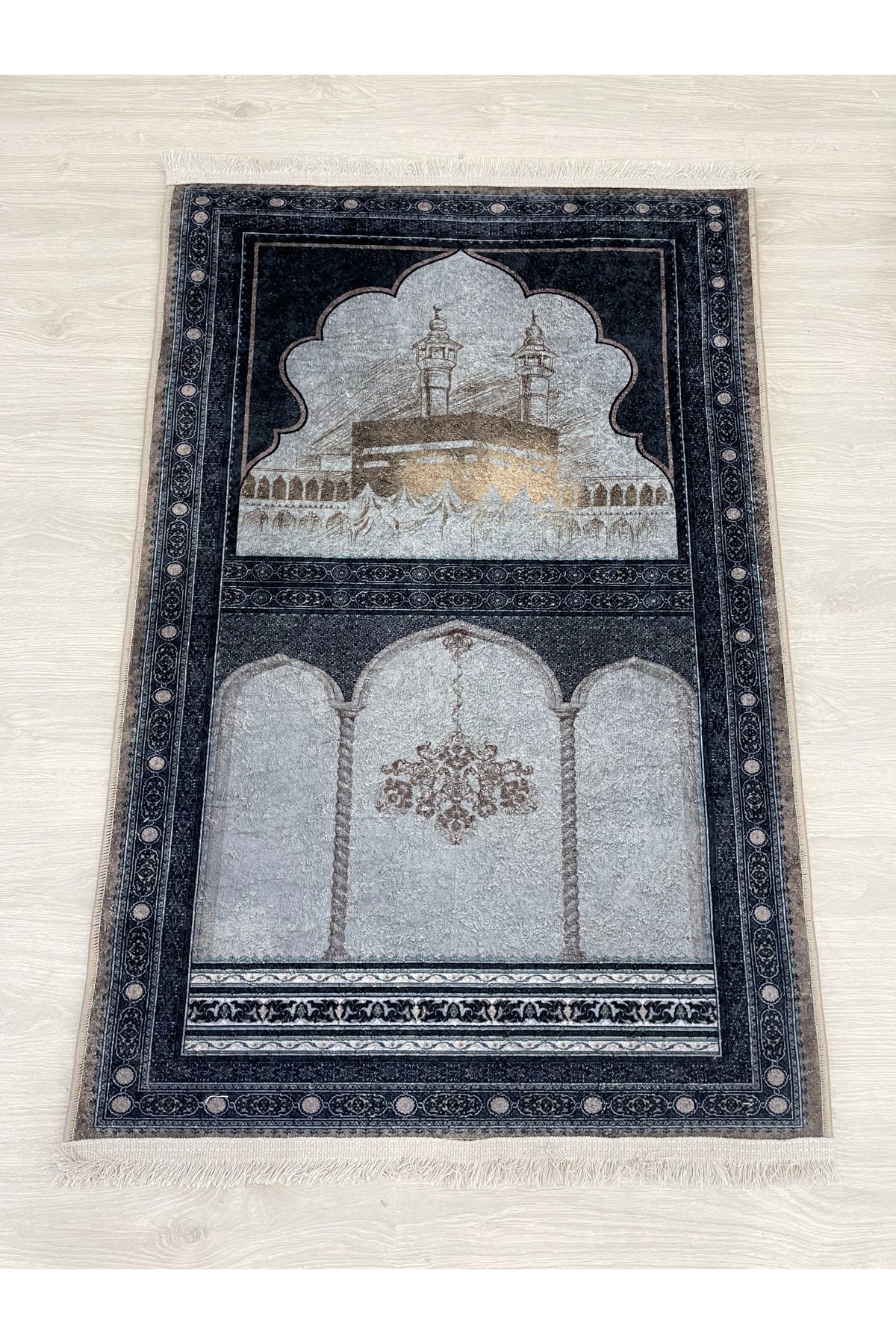 Fringed Prayer Rug Latex Base 75x125 Size