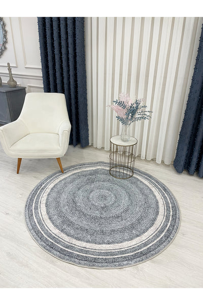 Jason Wicker Jute-Look Latex Non-Slip Fringeless Rug