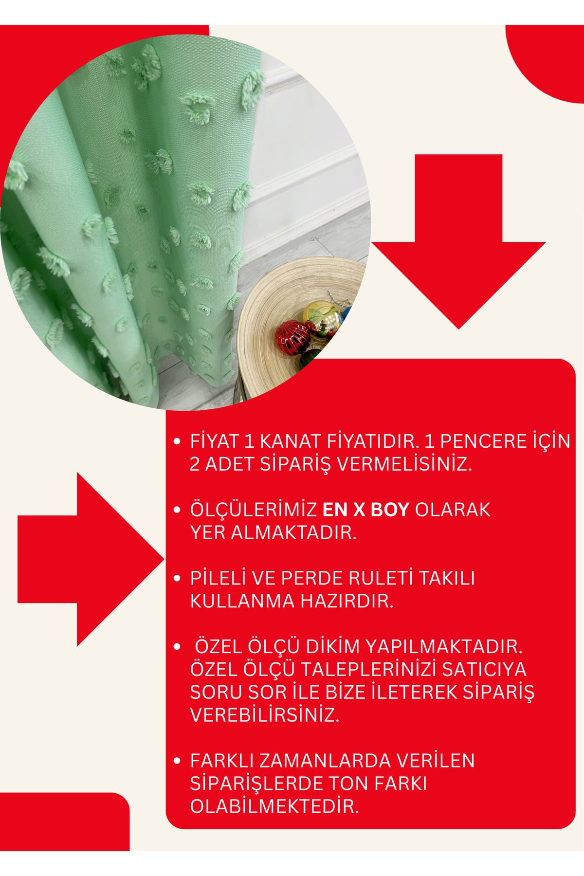 Blue Children's Room Pompom Puffy Blackout Curtain 1/3 Dense Pleating