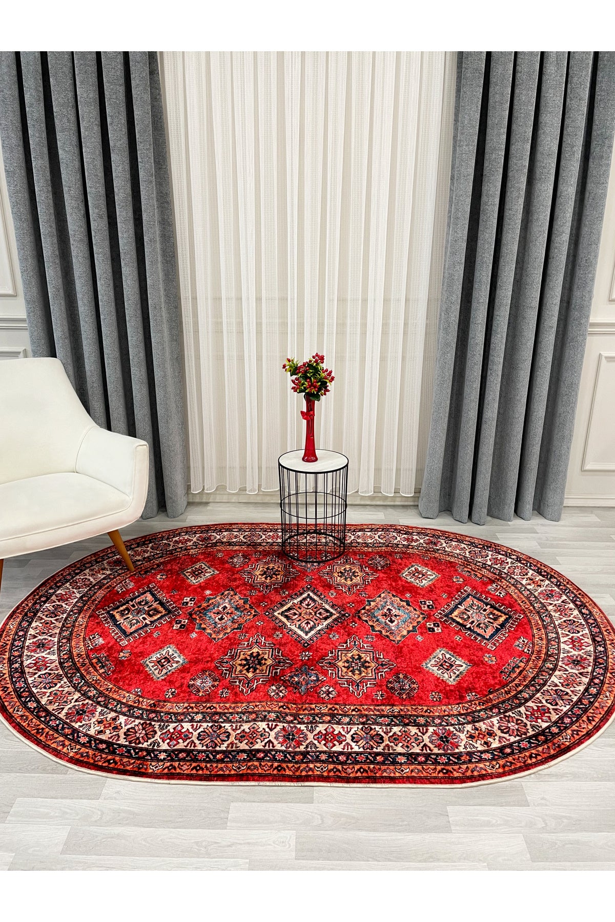 Kilim Motif Classic Non-Slip Base Rug