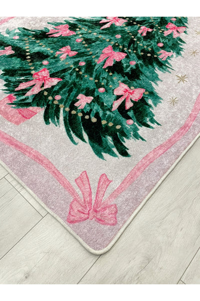 Pink - New Year Concept Christmas Rug