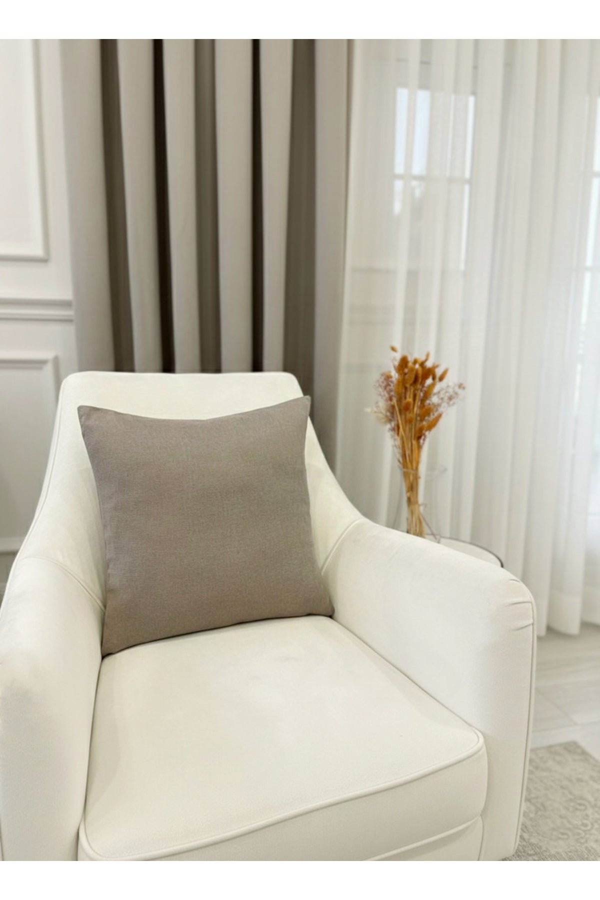 CAMEL Color 1/3 DENSE PLEAT Honeycomb Weave Soft Panama Blackout Curtain