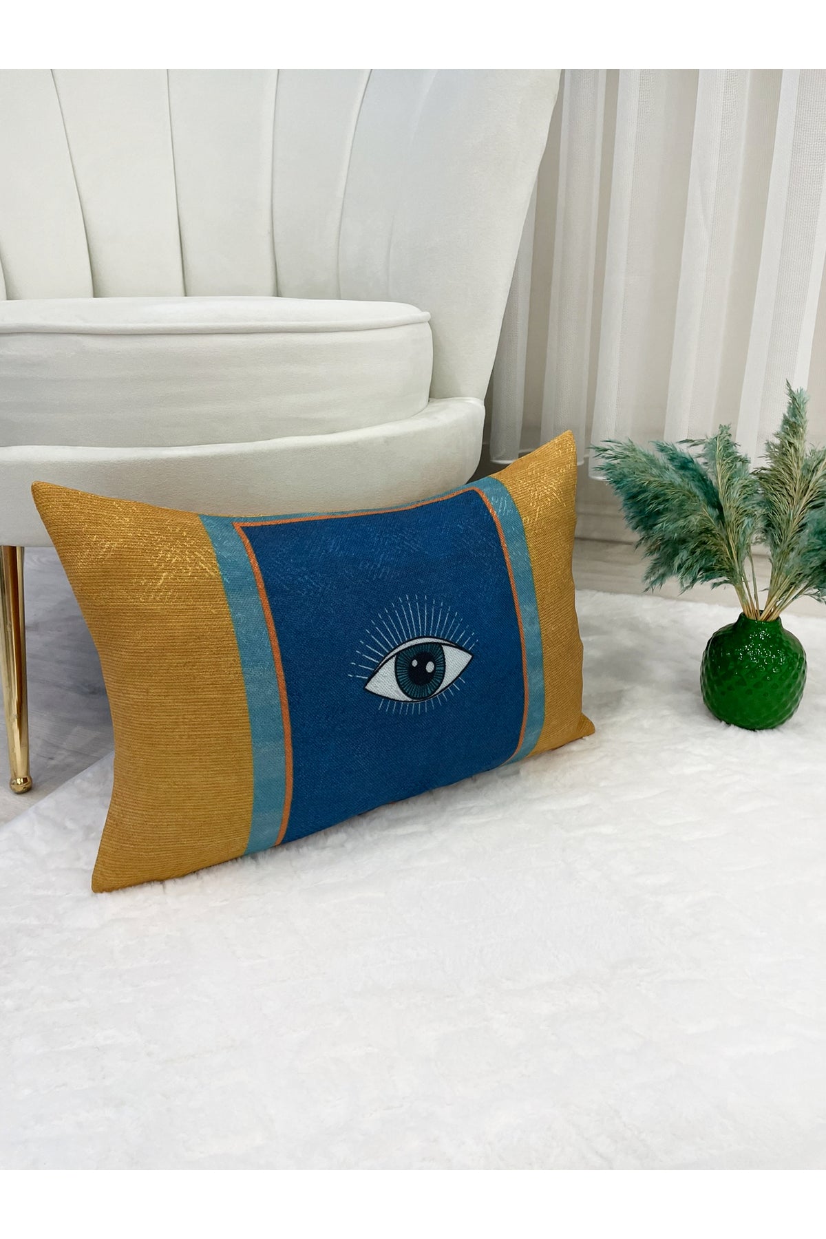 Horse Pattern Velvet Cushion 45x45