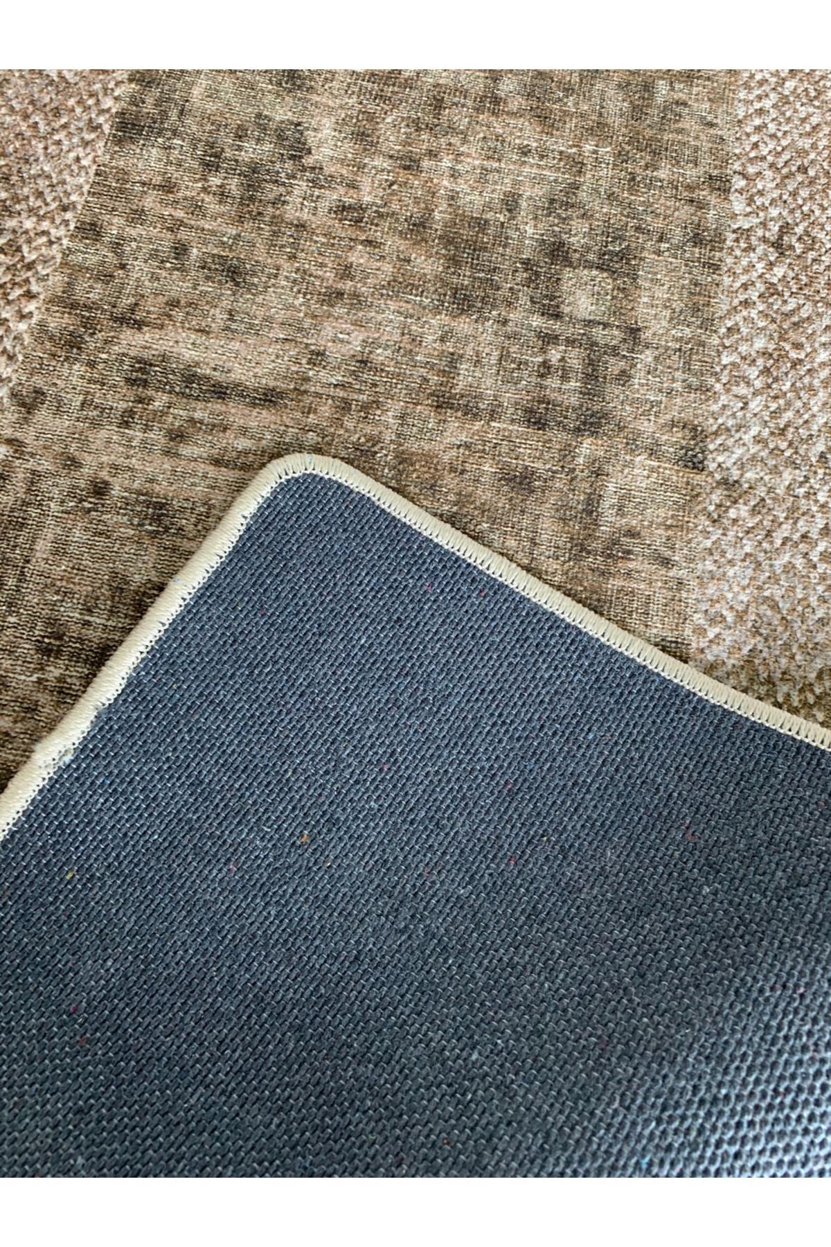 Jüt Desenli Mutfak Halısı , Dokuma Taban Düz Halı