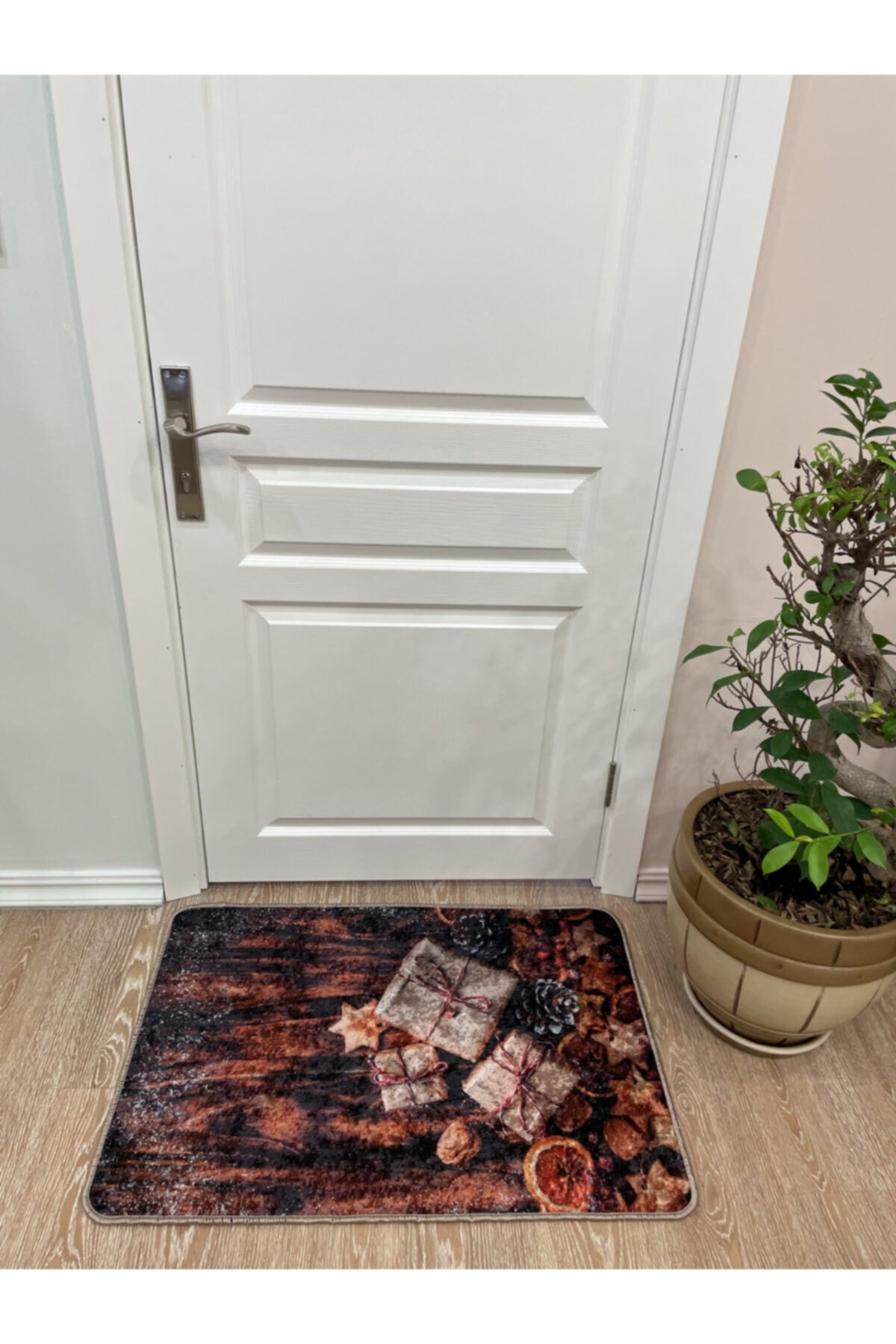 Koza Yılbaşı Lateks Taban Kapı Önü Paspası (ebat 60x90)
