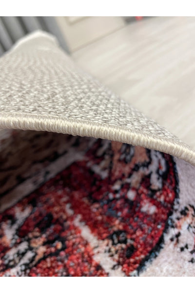 Kilim Motif FRINGED Classic Non-Slip Base Rug