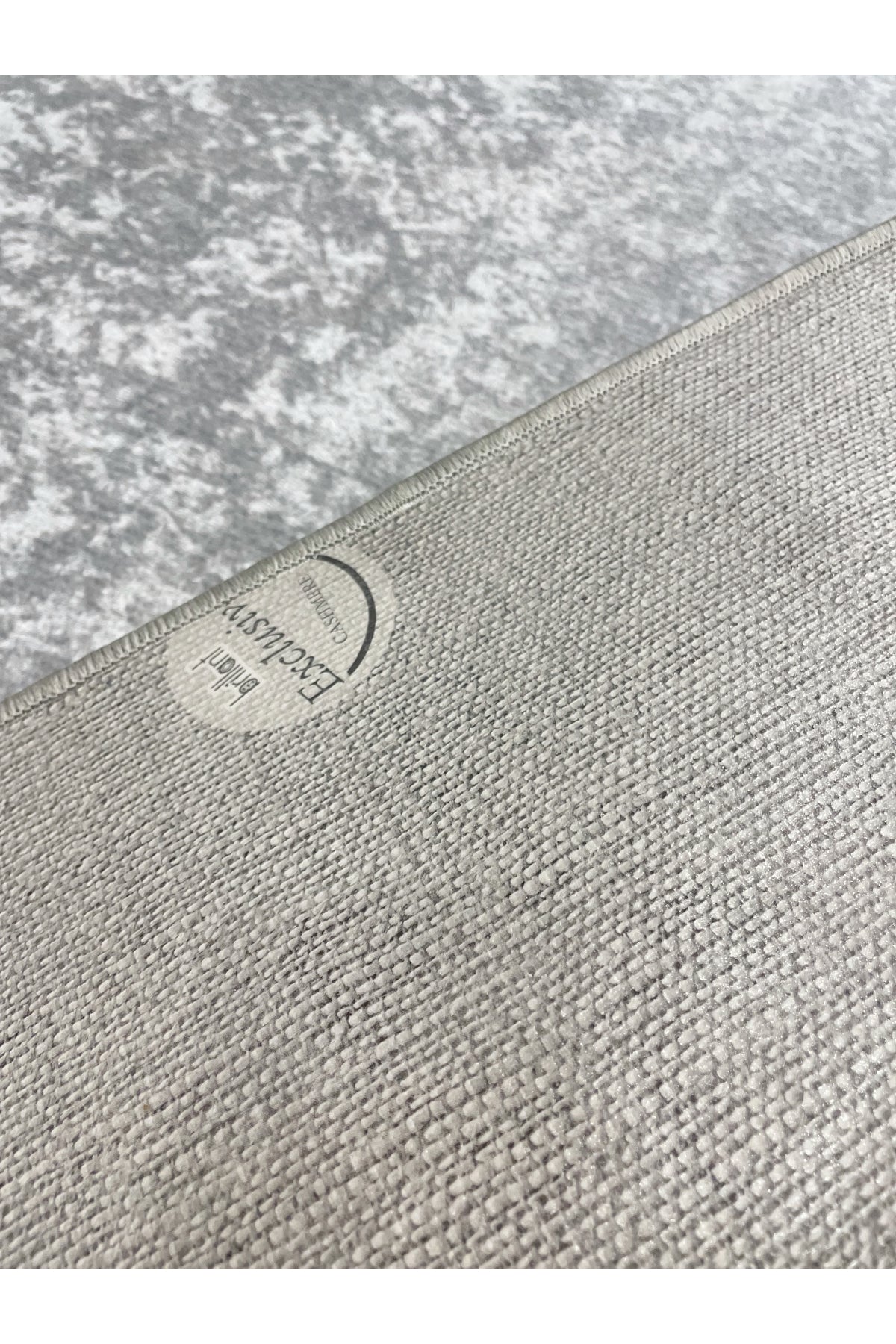 BEIGE-BLACK Framed Border Modern Pattern Latex Base Rug