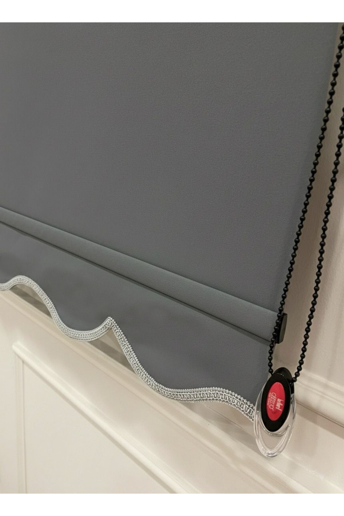 ROLLER BLIND BEIGE COLOR SKIRTED Thick Matte Linen Look