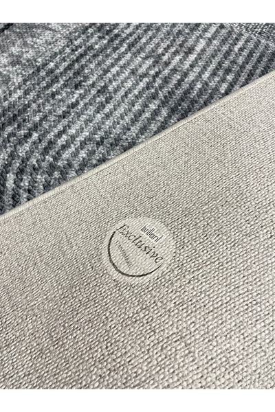 Gray Jute-Look Modern Rug