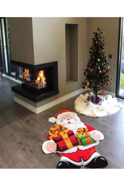 Santa Claus Christmas Shaped Rug