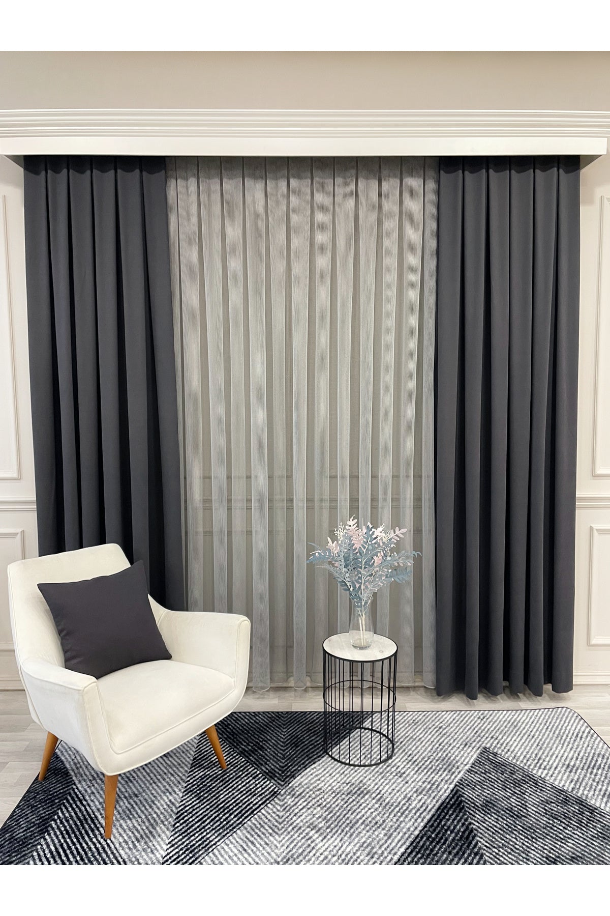 CAMEL Color 1/3 DENSE PLEAT Honeycomb Weave Soft Panama Blackout Curtain