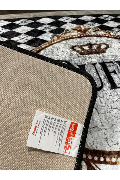 Queen Slogan Single Bathroom Mat Gray (size 80x120)