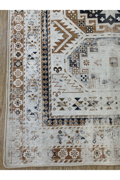 Eskitme Desen Dokuma Taban Halı Ebat 130x190