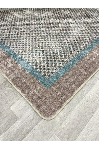 GRAY Jute Sisal-Look Bordered Non-Slip Base Runner Kitchen Rug