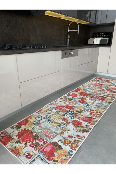 Simal Model Ethnic Pattern Woven Base Rug