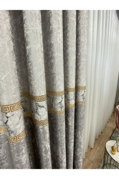 Liva Model 1/2.50 Pleated Blackout Curtain