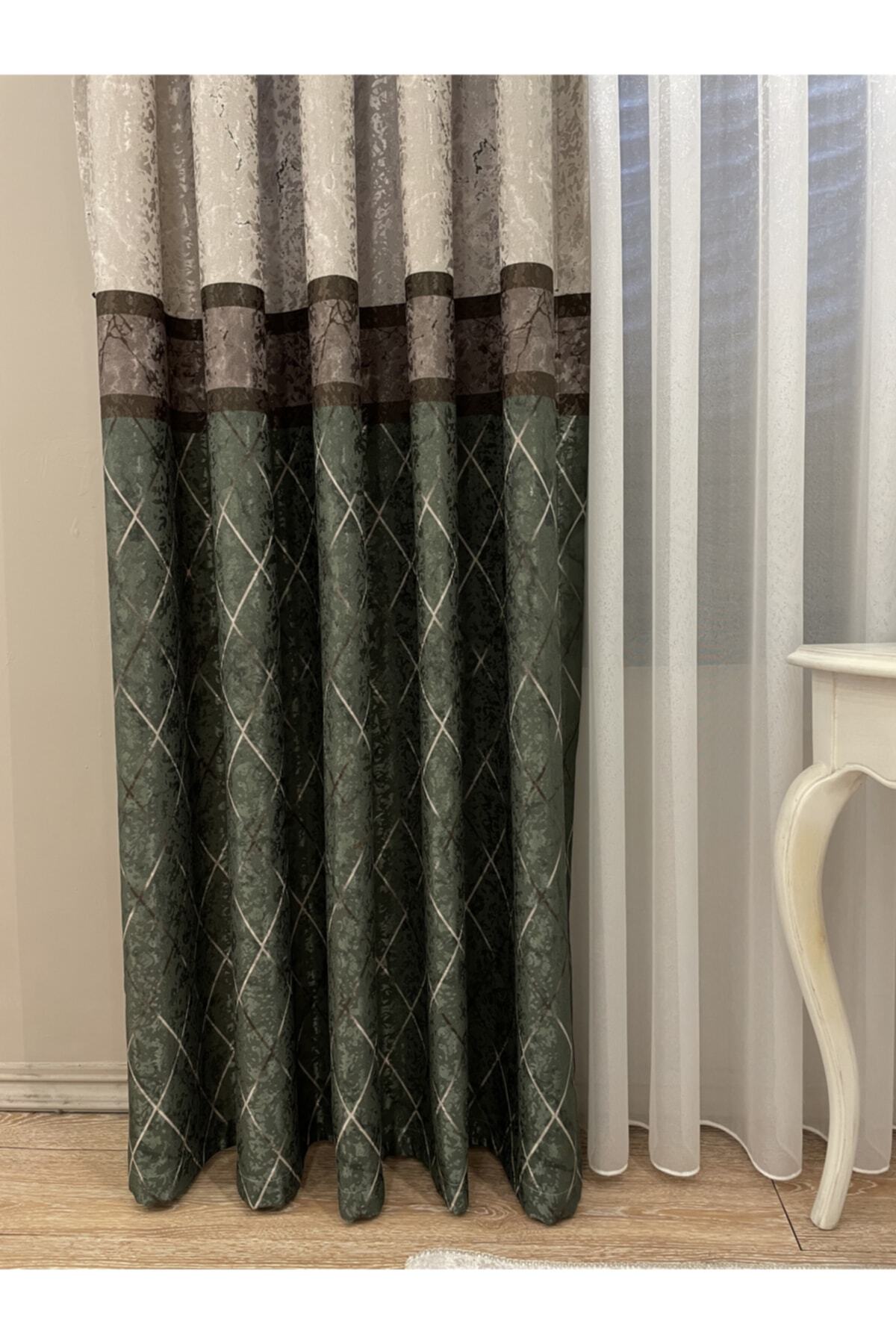 Liva Alita Model 1/2.50 Pleated Blackout Curtain Navy-Gray