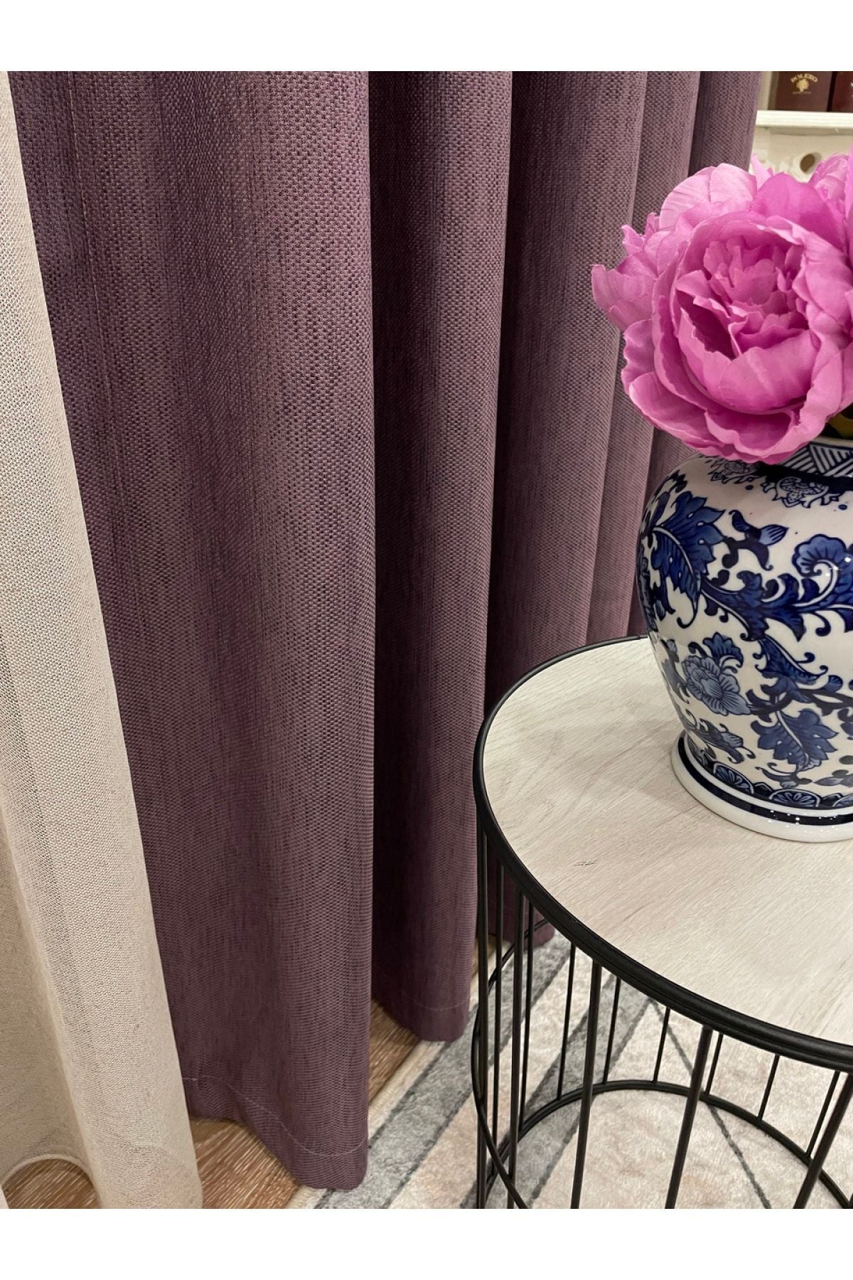 Jacquard Pattern on Blackout 1/2.50 Standard Pleated Blackout Curtain Dark Gray - Smoke