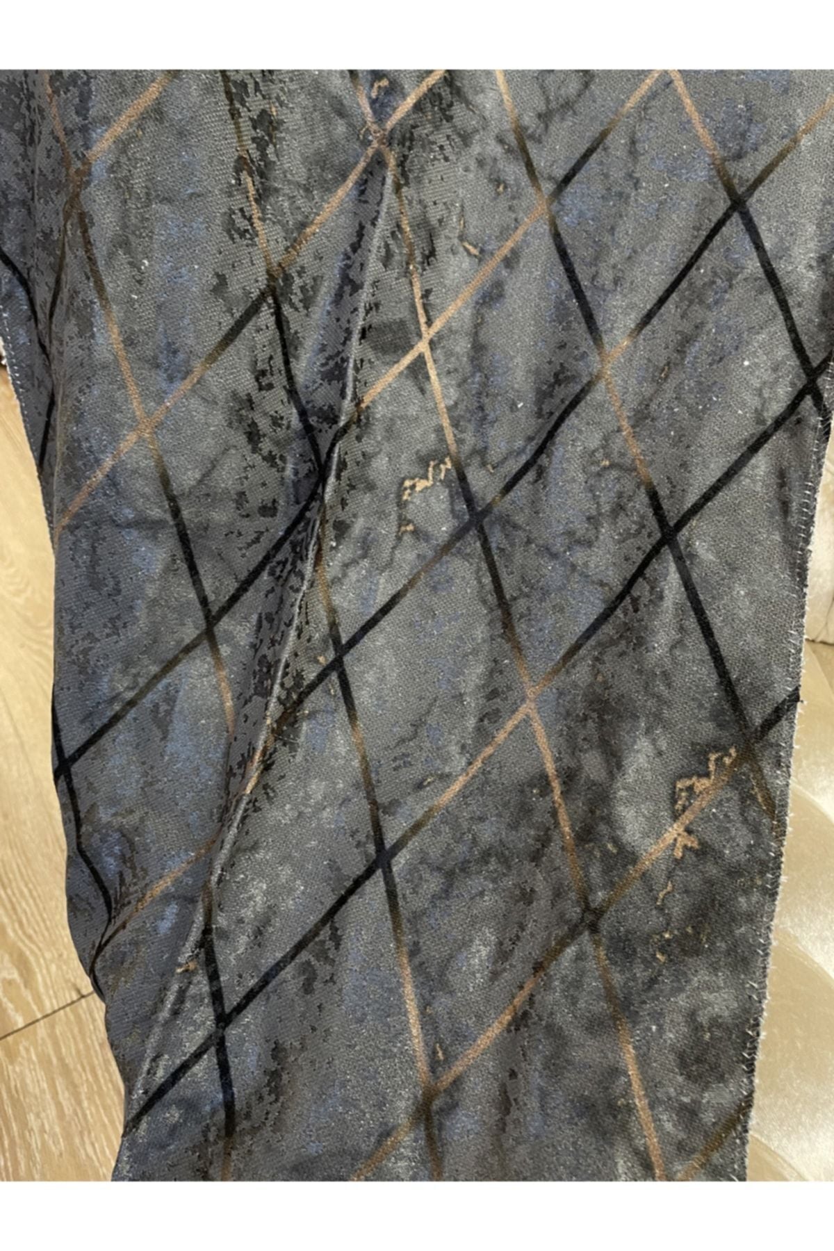 Liva Loren Model 1/2.50 Pleated Blackout Curtain Khaki Brown