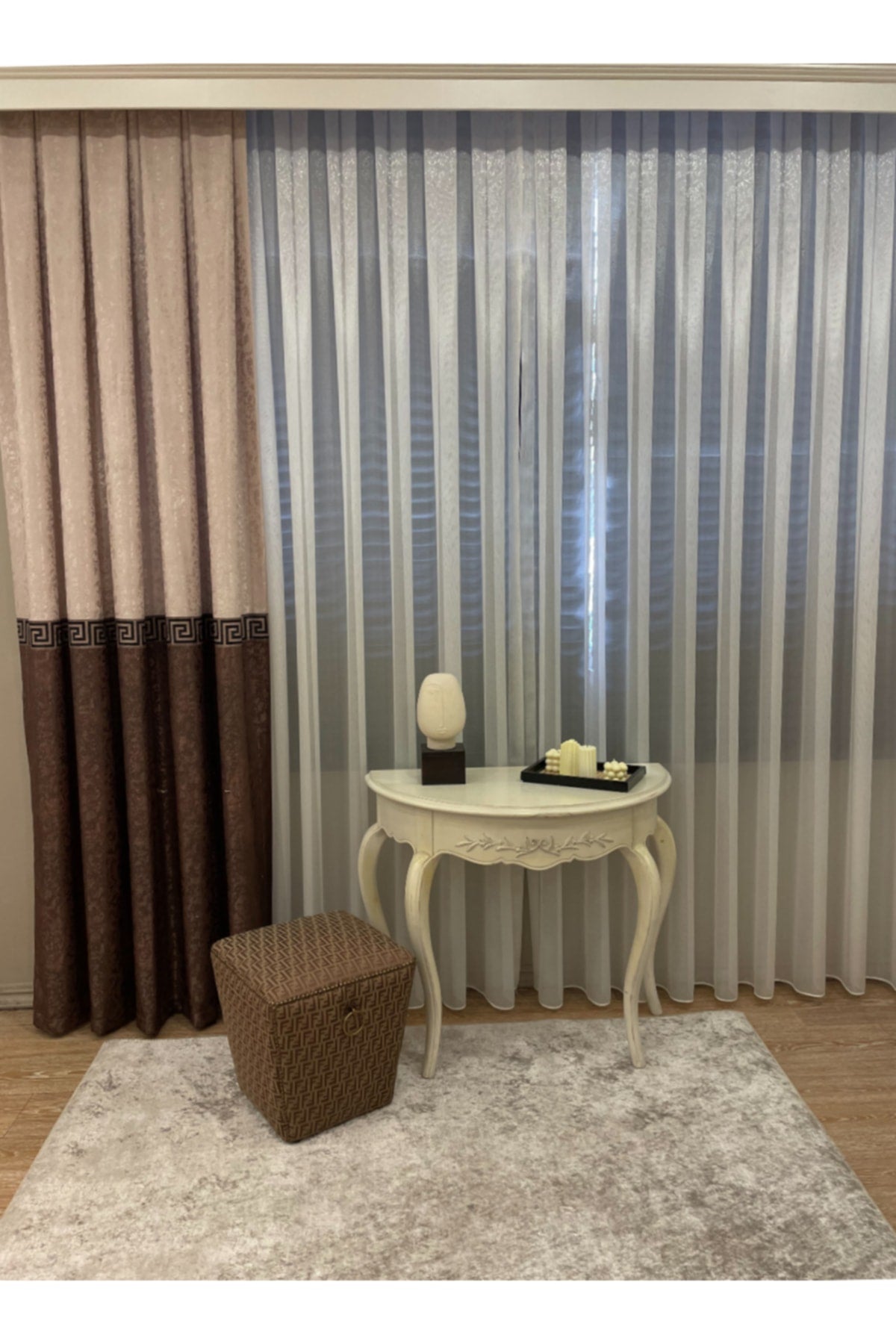 Liva Model 1/2.50 Pleated Blackout Curtain