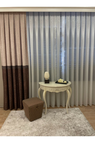 Liva Model 1/2.50 Pleated Blackout Curtain
