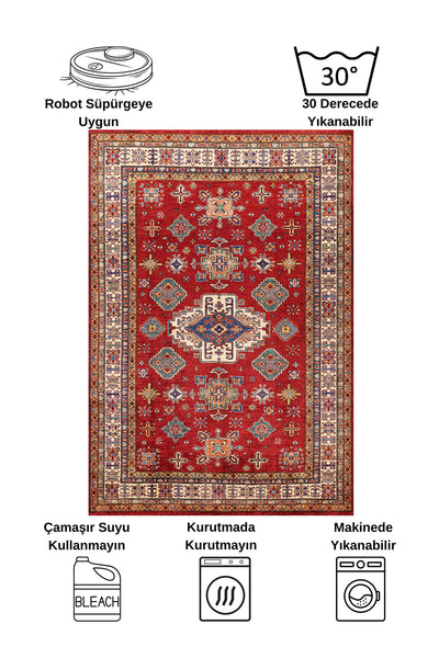 Kilim Motif Classic Non-Slip Base Round Rug