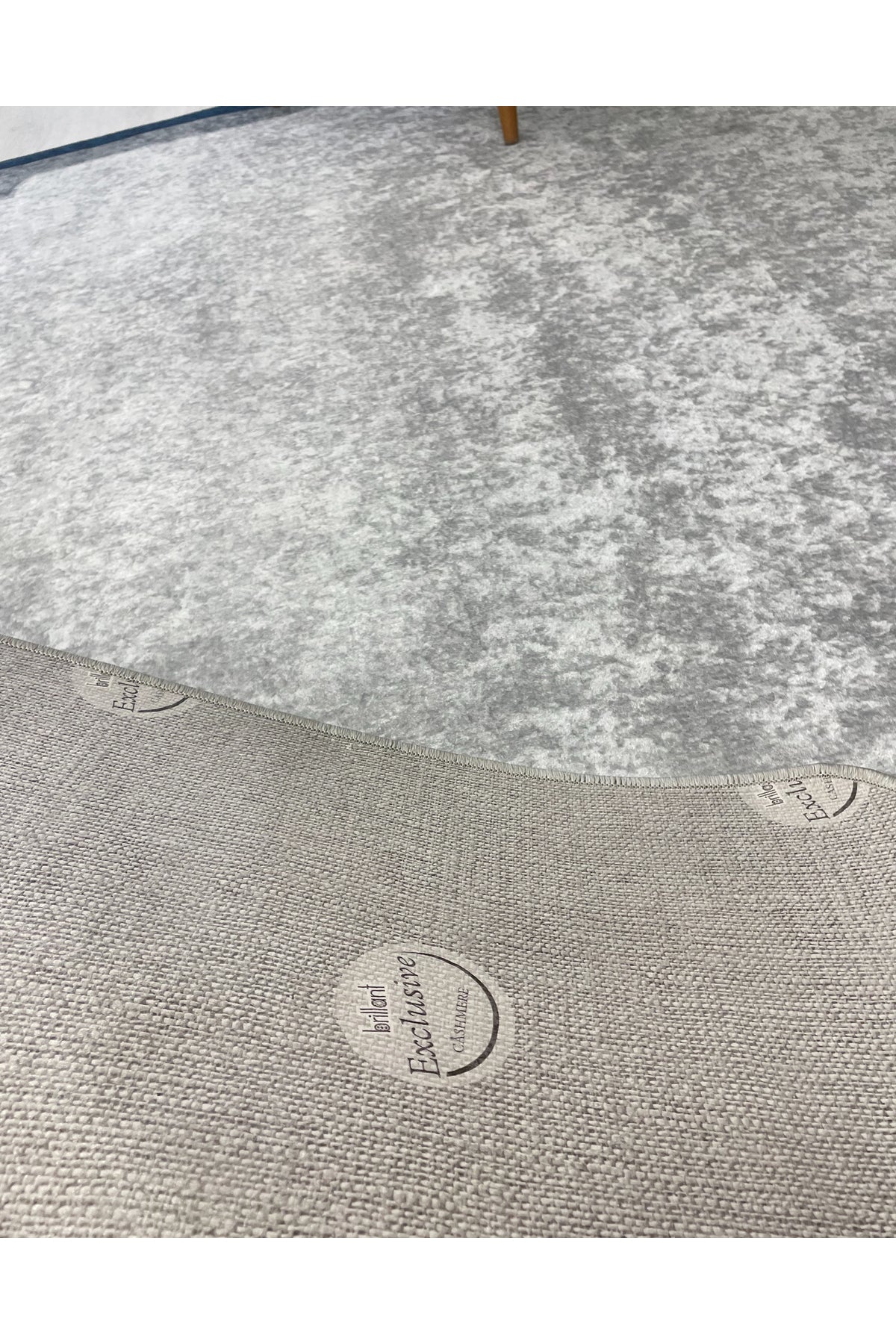 BEIGE-BLACK Framed Border Modern Pattern Latex Base Rug