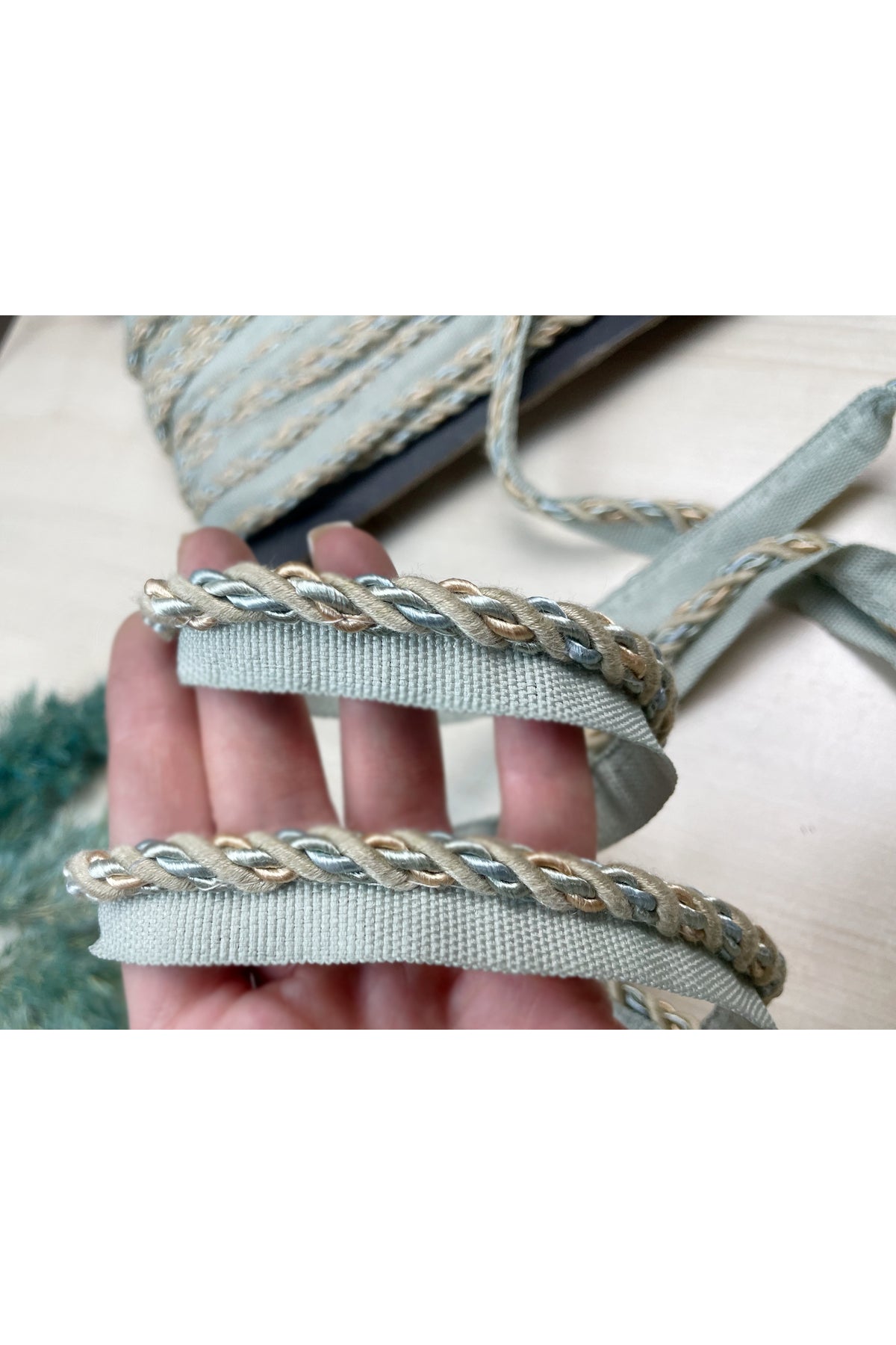 3 METERS - WHITE-PINK-YELLOW Color Thick Rope Cord