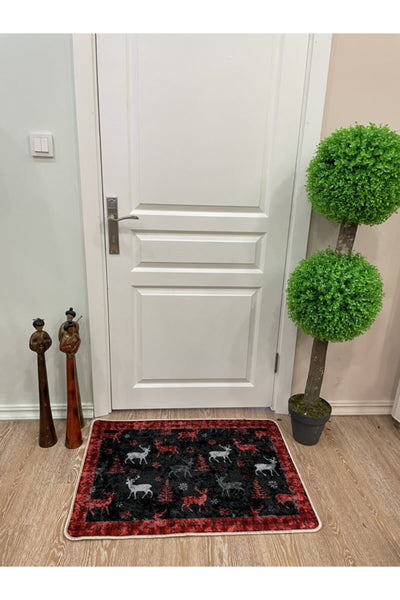 Plaid Christmas Latex Backing Doormat (60x90)