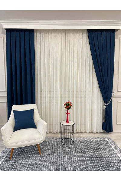 CAMEL Color 1/3 DENSE PLEAT Honeycomb Weave Soft Panama Blackout Curtain