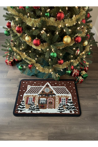 Christmas-Themed Doorstep Tree Skirt Mat (60x90)