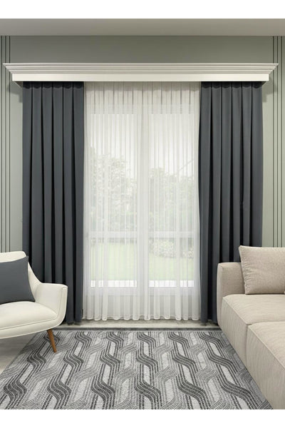 CAMEL Color 1/3 DENSE PLEAT Honeycomb Weave Soft Panama Blackout Curtain