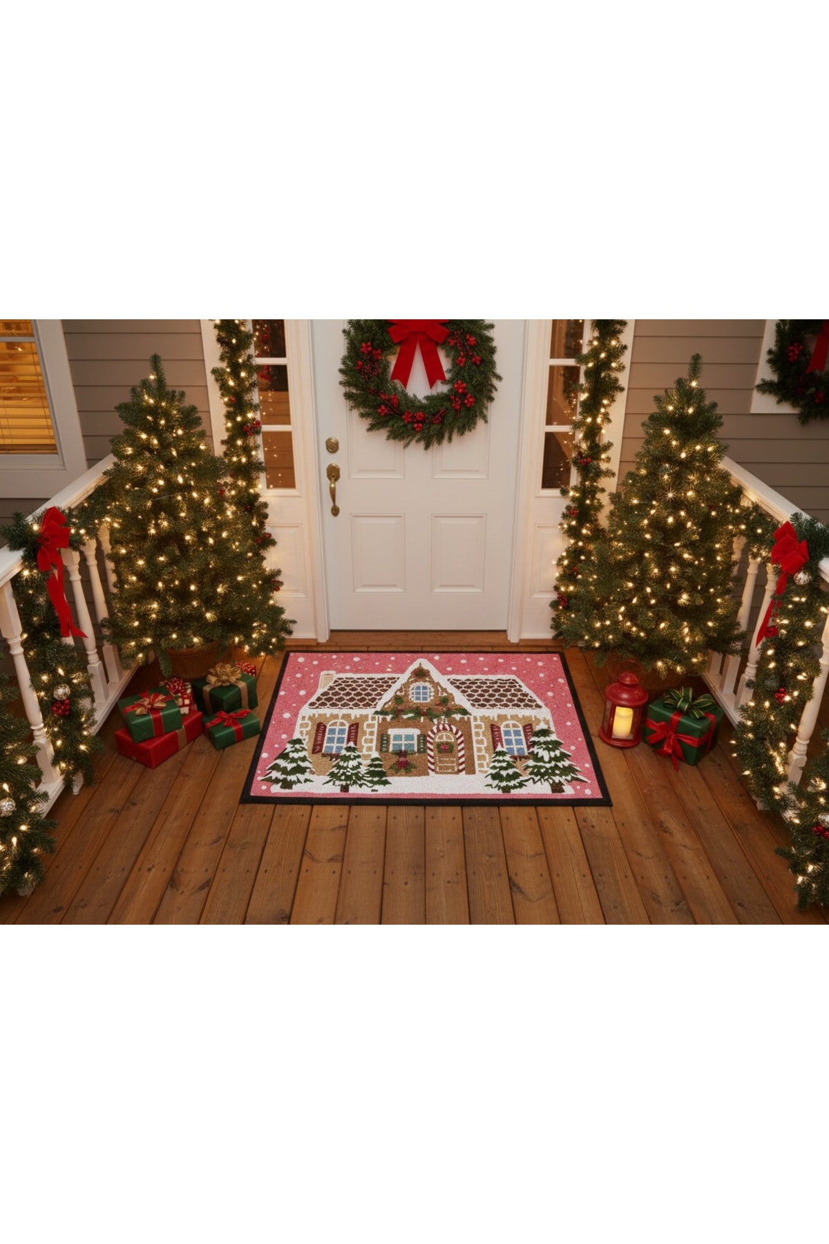 Christmas-Themed Doorstep Tree Skirt Mat (60x90)