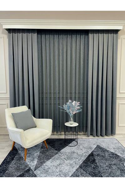 CAMEL Color 1/3 DENSE PLEAT Honeycomb Weave Soft Panama Blackout Curtain