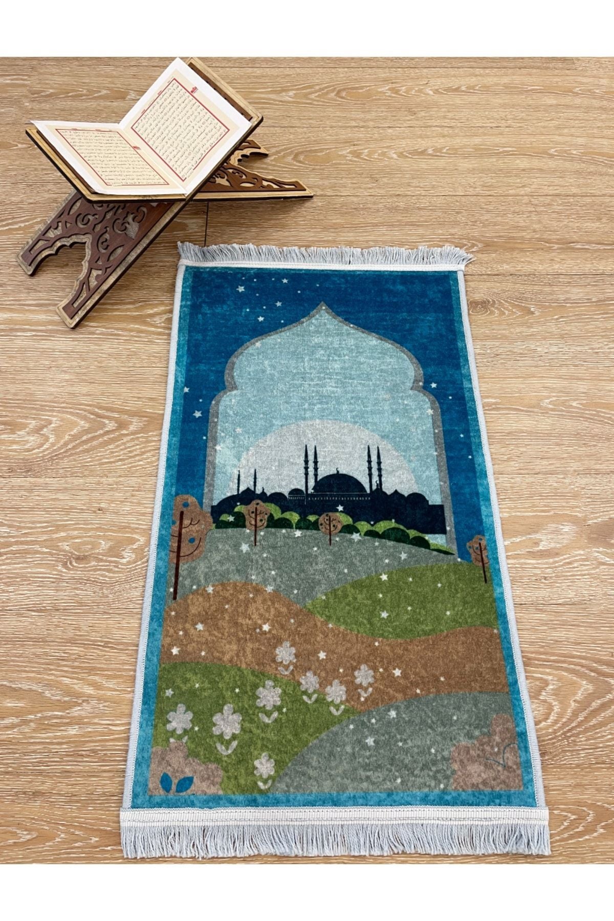 Children's Prayer Rug Pink