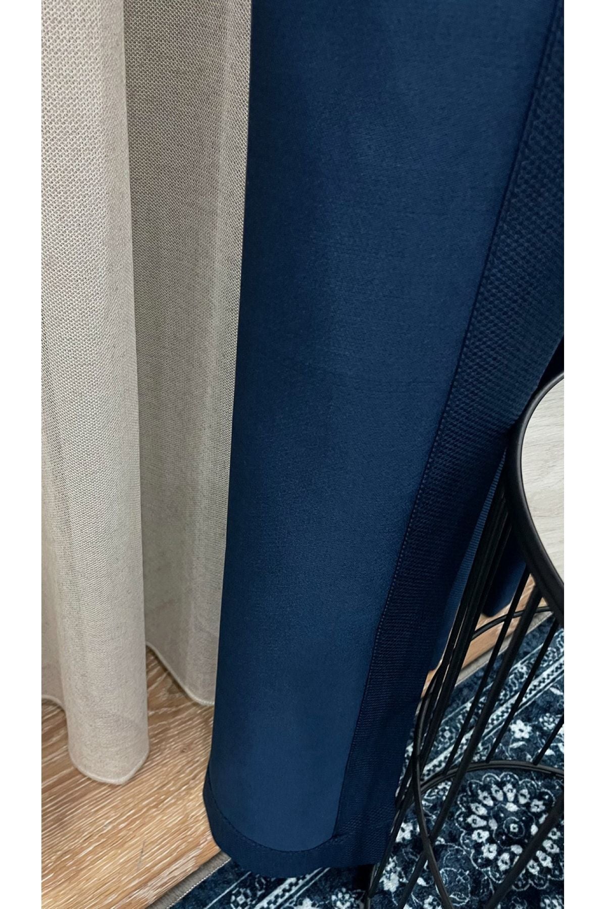 Jacquard Pattern on Blackout 1/2.50 Standard Pleated Blackout Curtain Dark Gray - Smoke