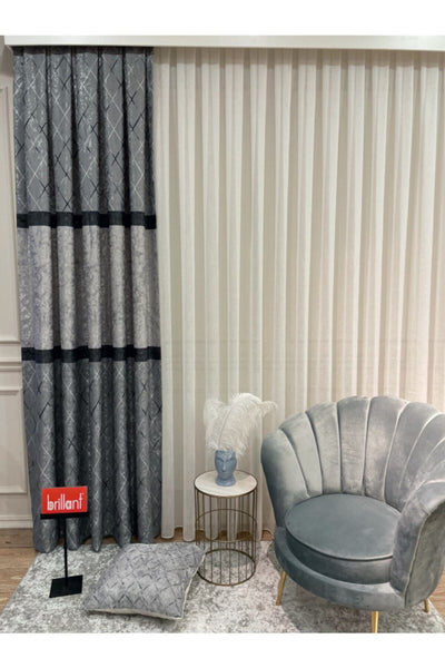 Liva Avent Model 1/2.50 Pleated Blackout Curtain